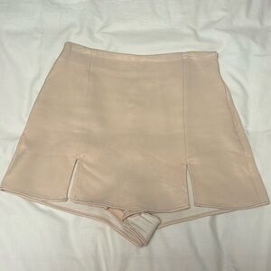 Tan zara skort